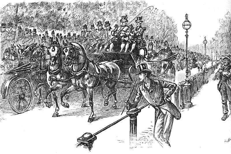 19世纪伦敦高峰时段的交通拥堵