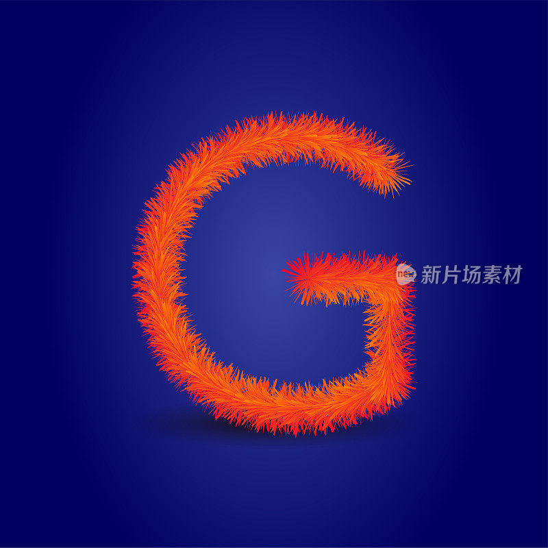 皮草中的字母G。