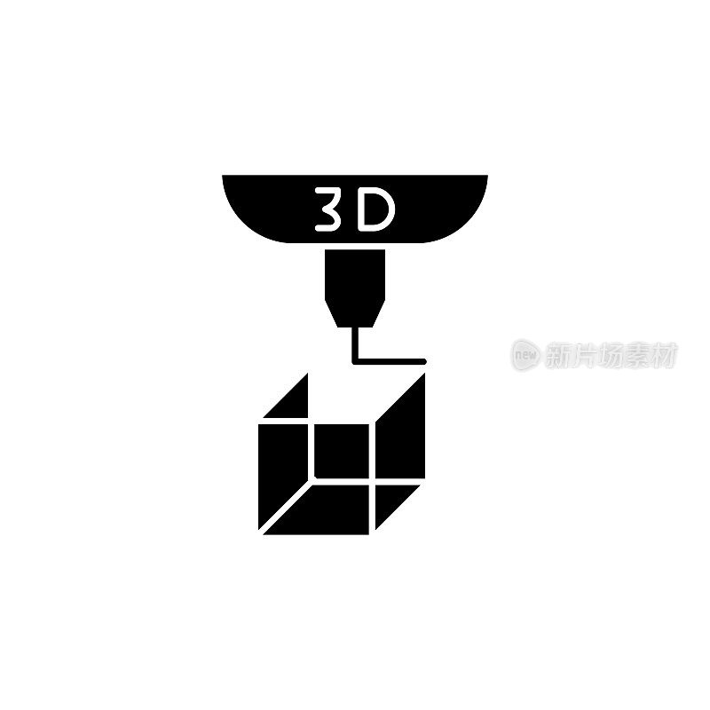 3D打印机平面图标