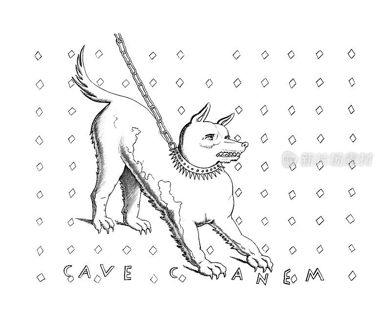 “谨防狗”，庞贝的一个古罗马标志