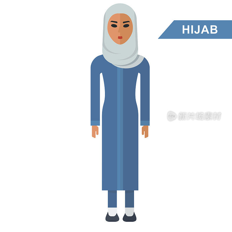 阿拉伯妇女戴头巾