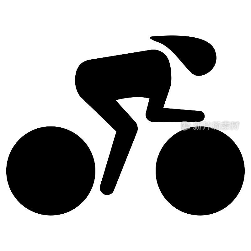 插图代表运动自行车的速度，比赛在赛车场。理想的体育和机构材料