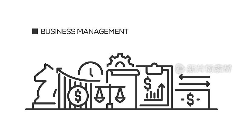 业务管理线图标