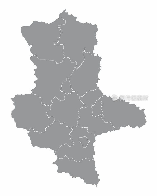 萨克森-安哈特地区地图