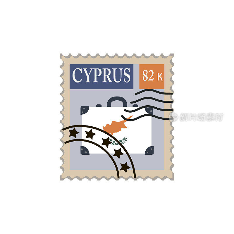 Сancel邮票。塞浦路斯。