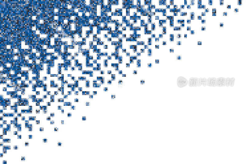 矢量蓝色格子纹理图案数据技术背景