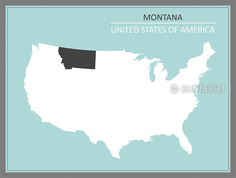 美国蒙大拿地图可下载