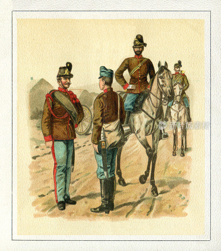1896年奥匈帝国炮兵军服