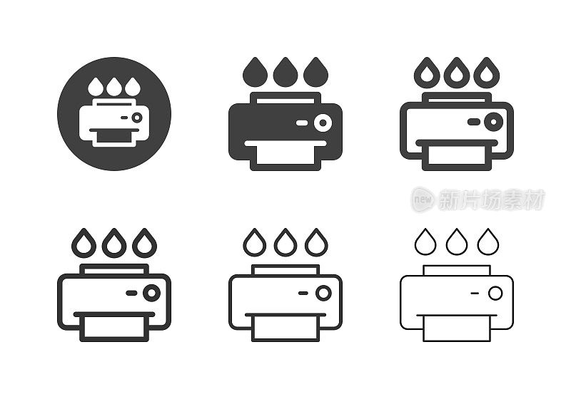 喷墨打印机图标-多系列