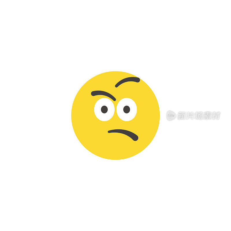 Emoticon大脸平面设计风格