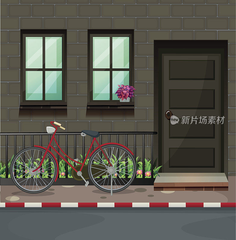 自行车停放前房