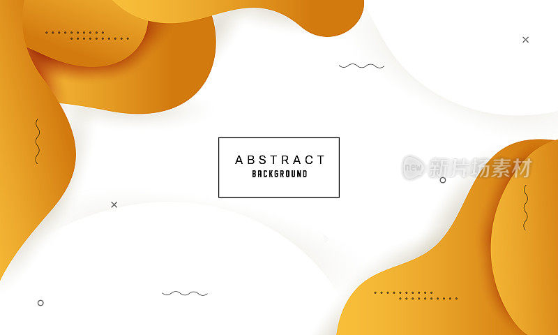 黄色渐变波抽象背景