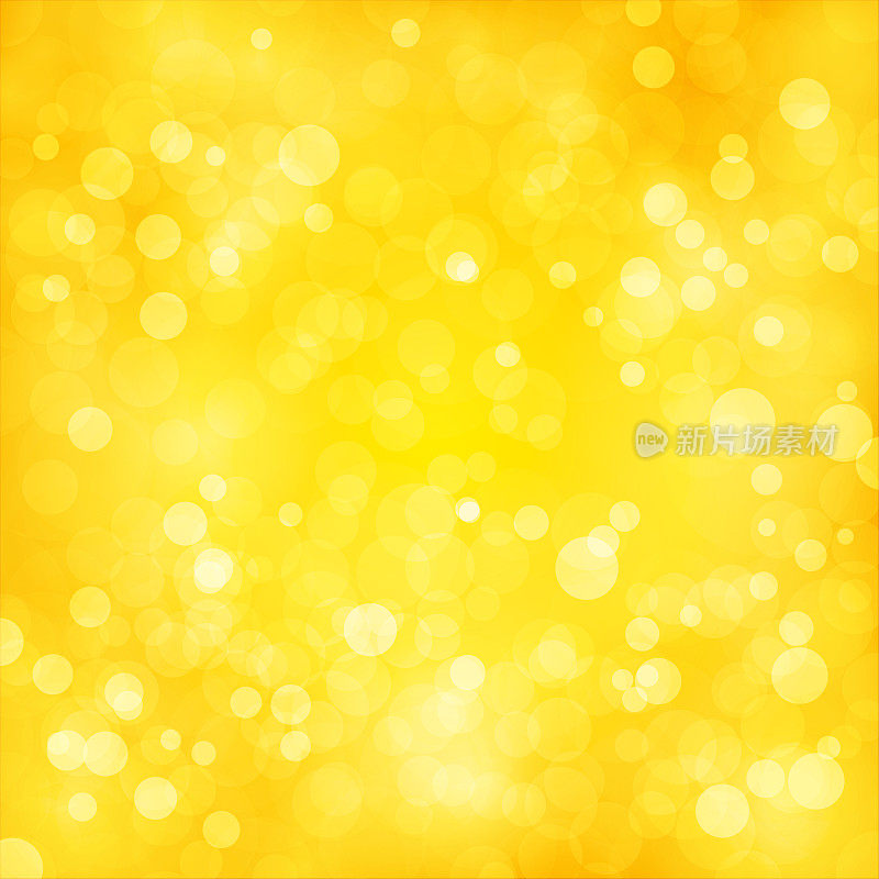 一个有创意的闪光明亮的金黄色闪烁的圣诞灯空的平原空白矢量背景在香槟金色
