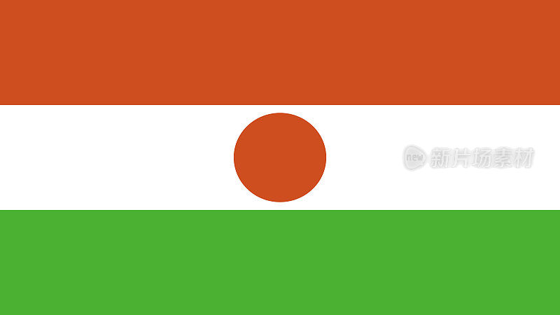 尼日尔Eps文件的国旗-尼日尔国旗矢量文件