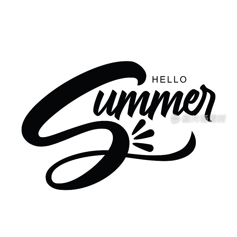 暑假的字母作文背景股票插图