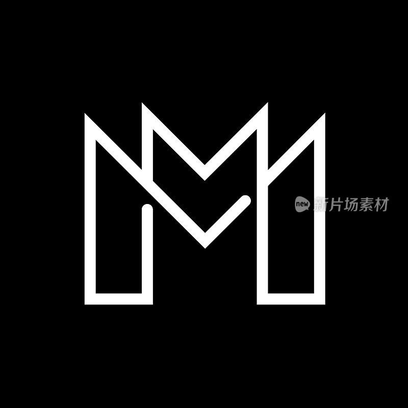 字母M标志