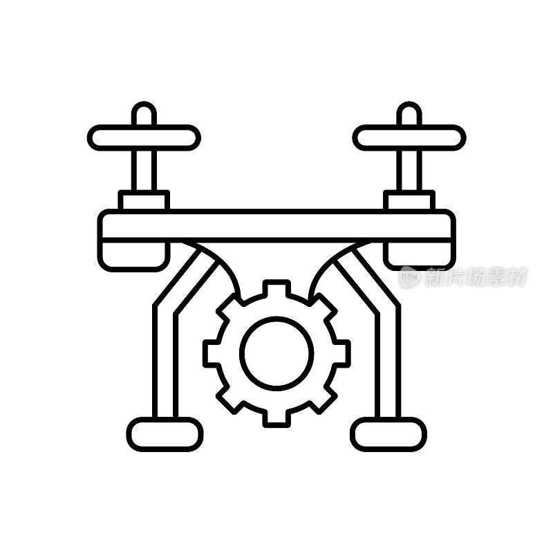 空中无人机偏好矢量图标