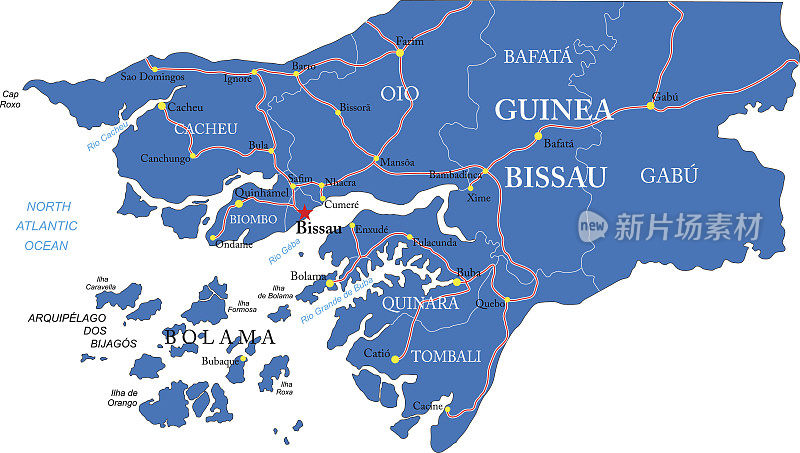 几内亚比绍地图