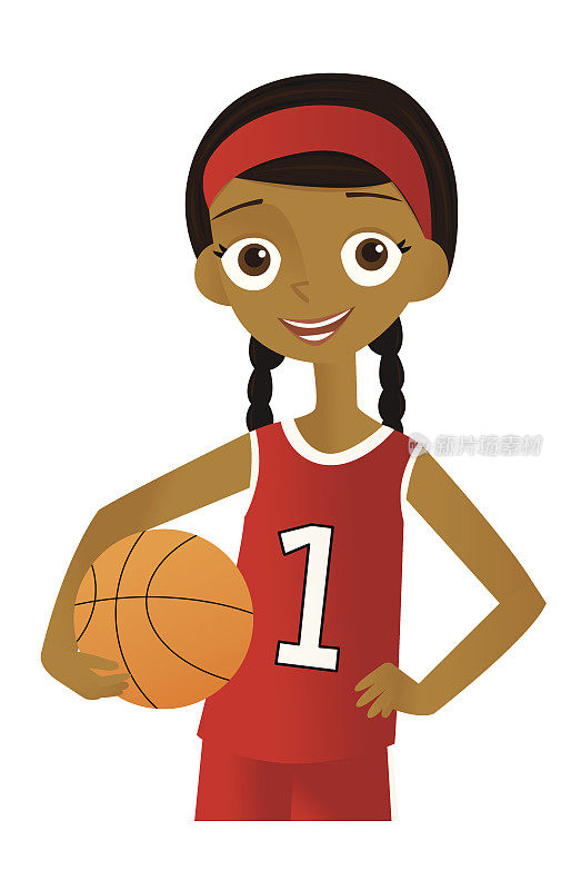 篮球的女孩