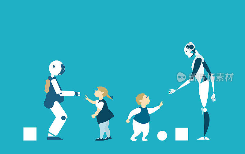 机器人是未来的保姆和老师。RPA，机器人过程自动化的概念。