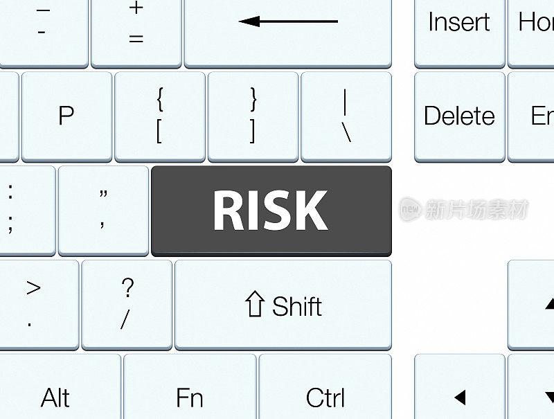 危险黑色键盘按钮