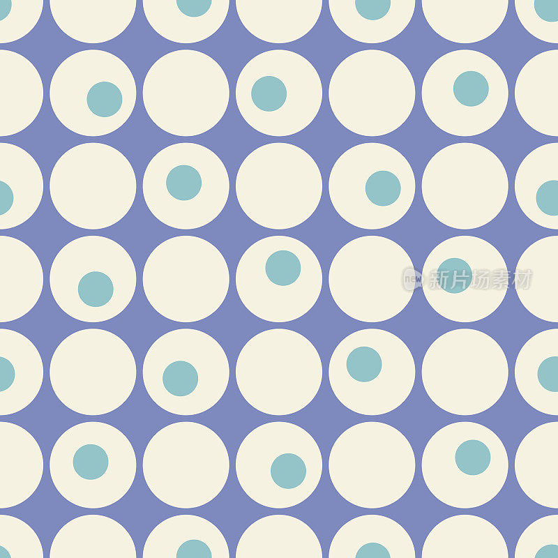 无缝图案彩色圆形几何形状