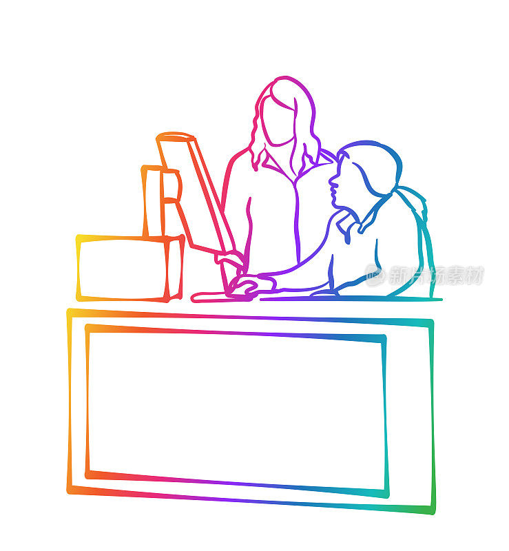 职业培训电脑彩虹