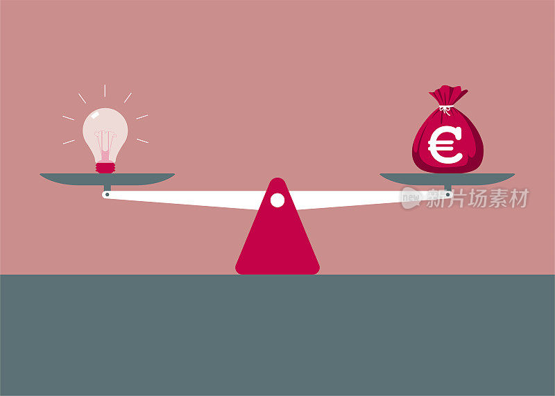 矢量绘制平衡比额,用智慧赚取财富。