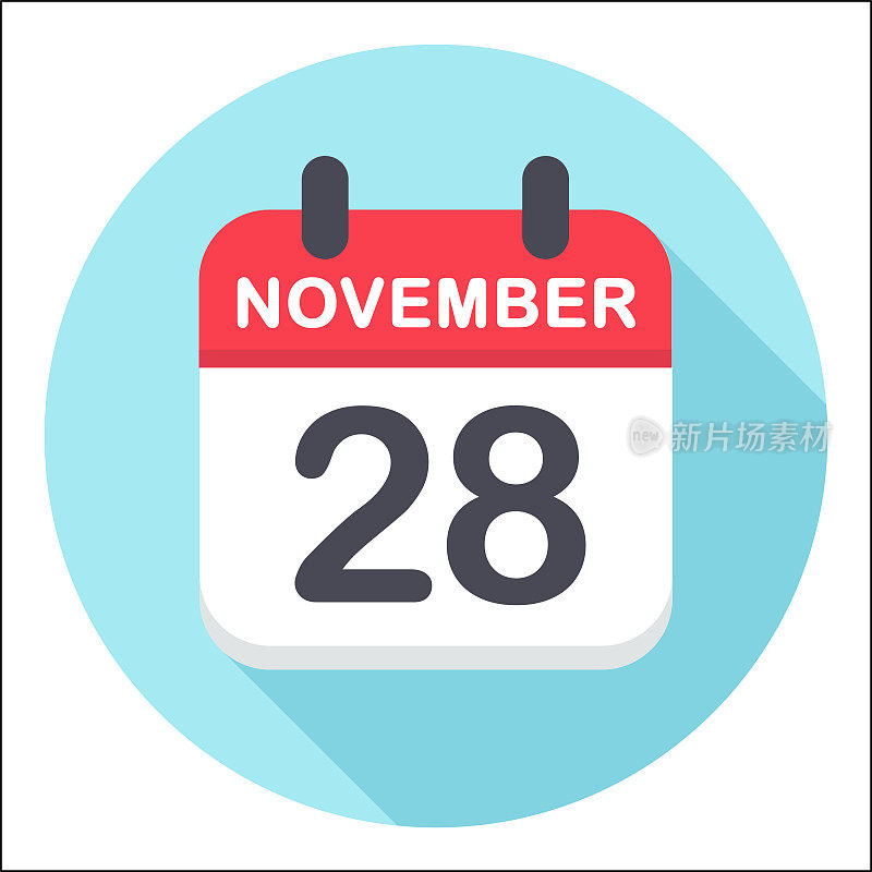 11月28日-日历图标-轮