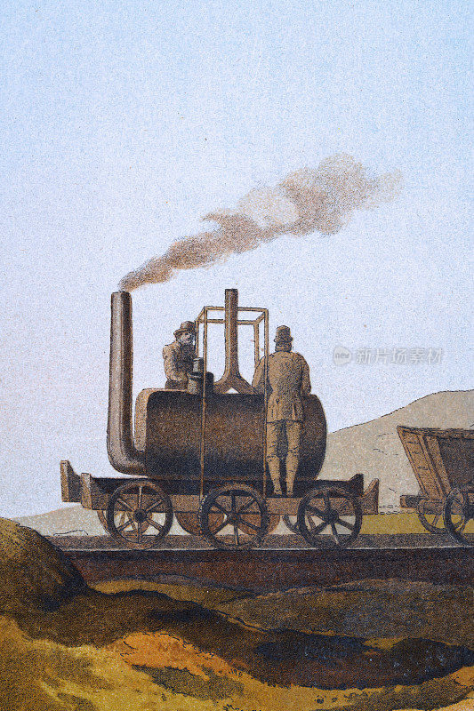 19世纪早期，布兰金索普先生发明蒸汽火车用于运输煤炭，在约克郡的利兹