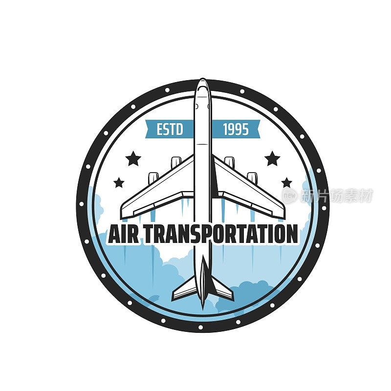 航空运输图标的飞机或飞机