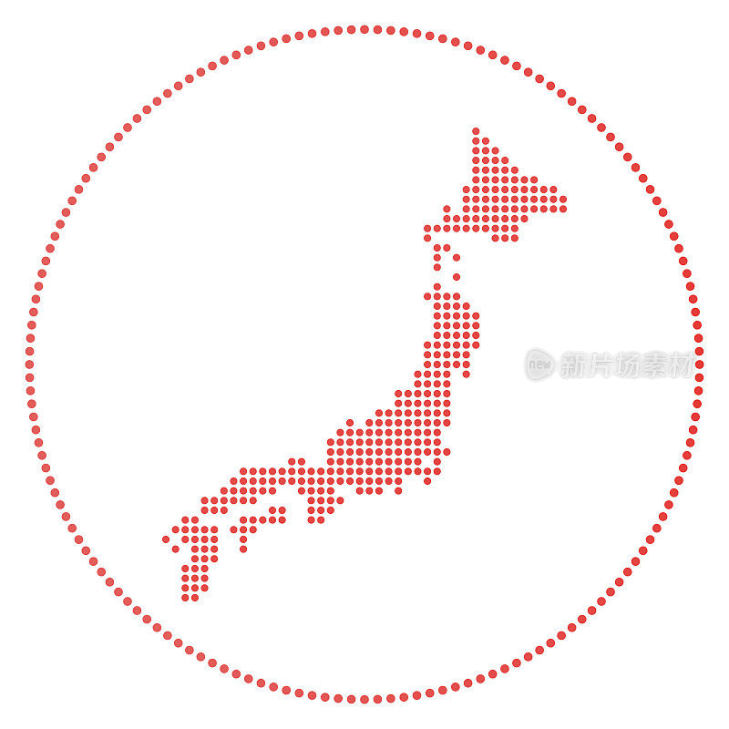 日本数字徽章。