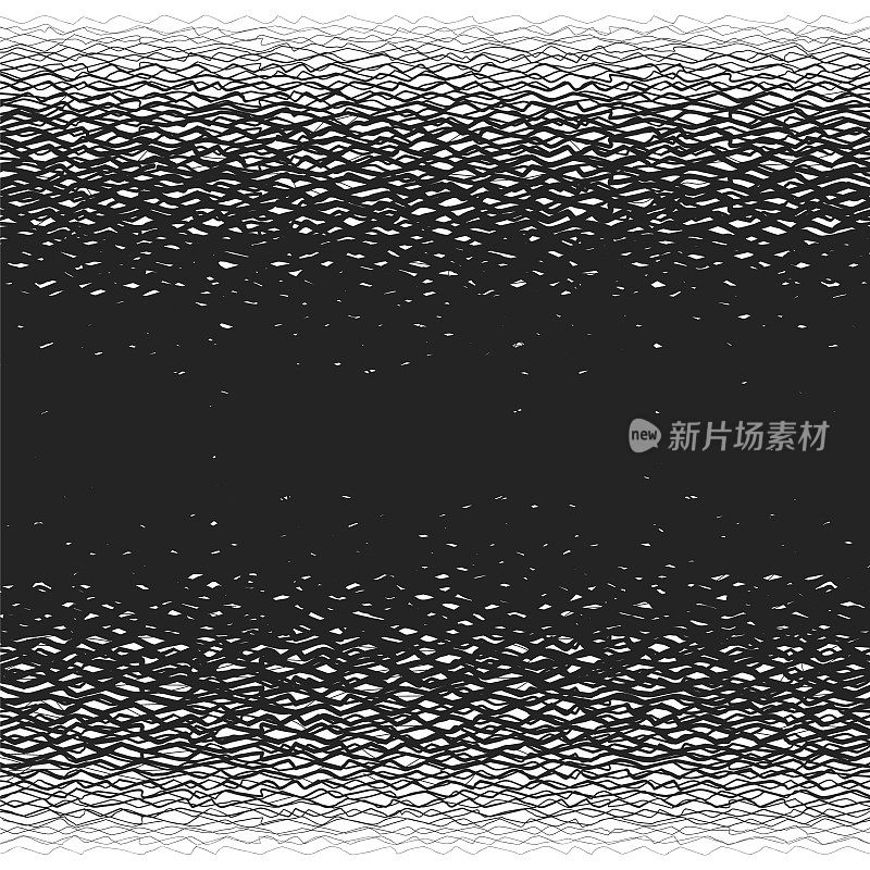 无缝图案与垃圾之字形线条和大胆的笔触。