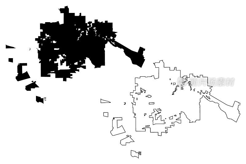 圣罗莎市地图