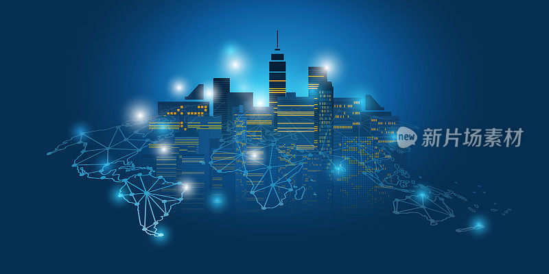 智慧城市，网络连接概念