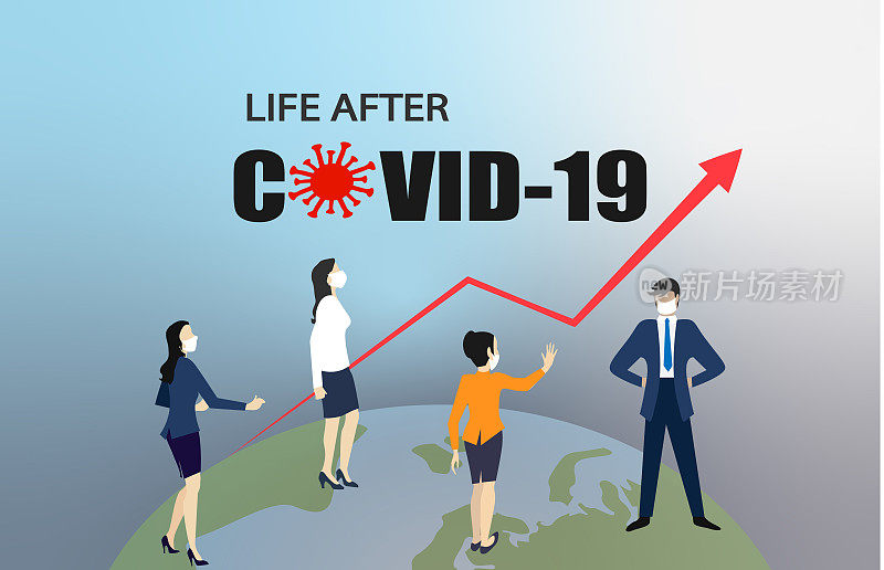 COVID-19后的生活。正常的新概念