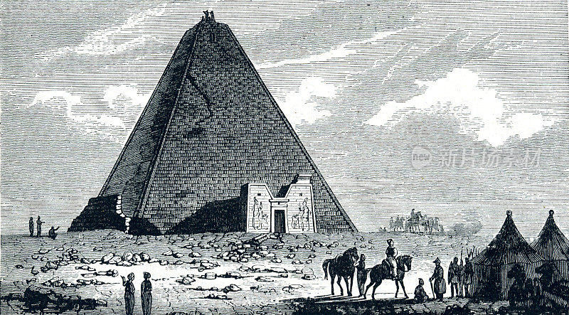 19世纪叙利亚努比亚的金字塔