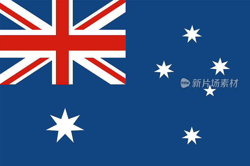 澳大利亚国旗。澳大利亚国旗。