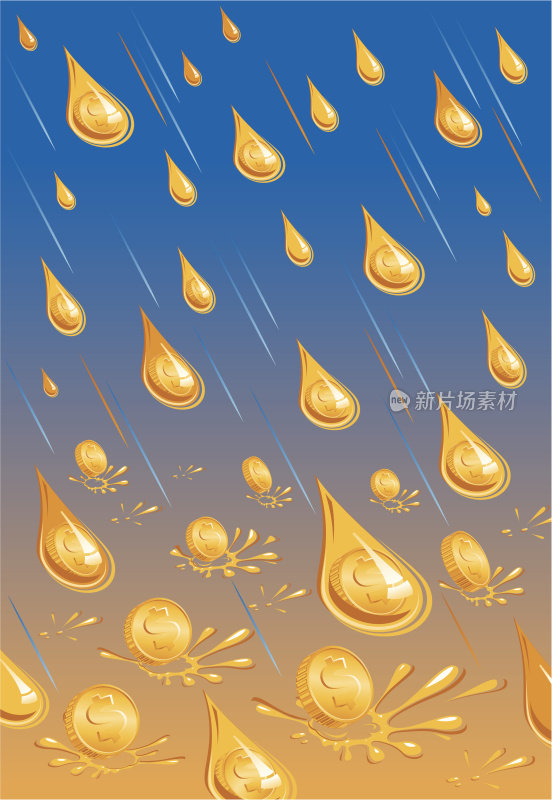金色的雨