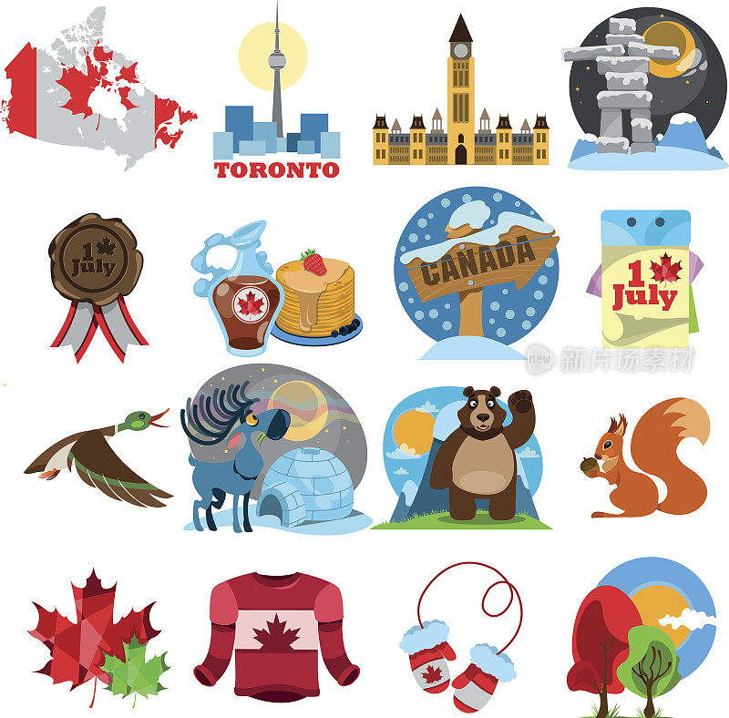 加拿大的标志。