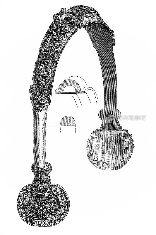 金马刺金银丝，挪威，斯堪的纳维亚，铁器时代