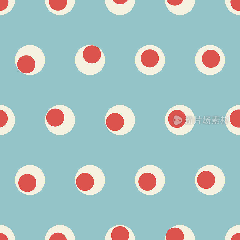 无缝图案彩色圆形几何形状