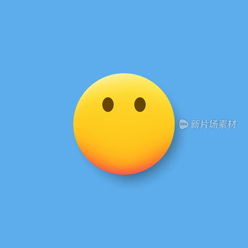 Emoticon平面设计投阴影效果