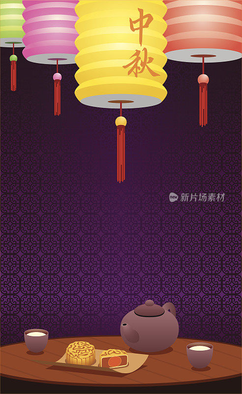 纸灯笼和中国茶插图