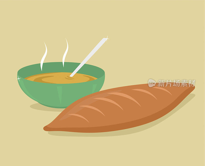 汤和面包高汤插图