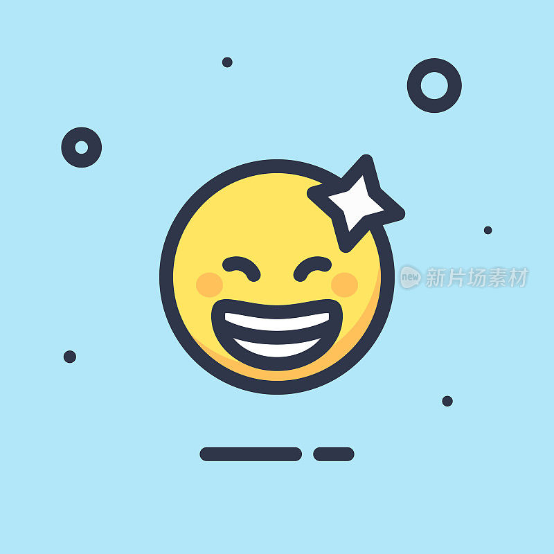 Emoticon平面设计颜色背景