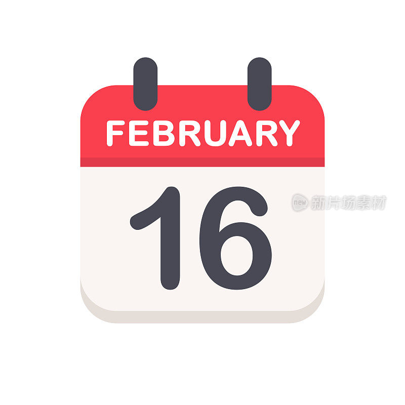 2月16日-日历图标