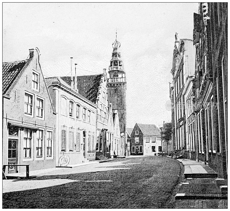 荷兰古色古香的旅行照片:古色古香的街道