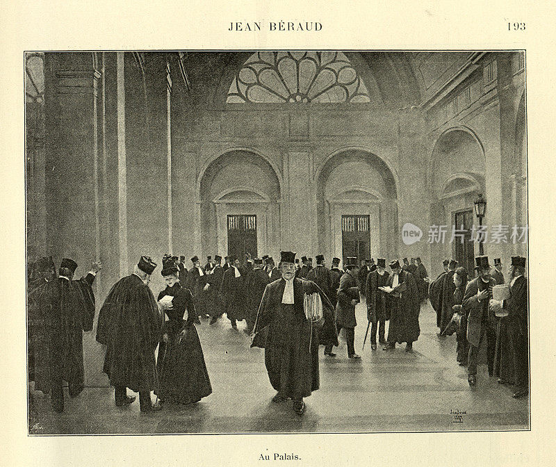 19世纪，维多利亚时代，巴黎法院的律师们