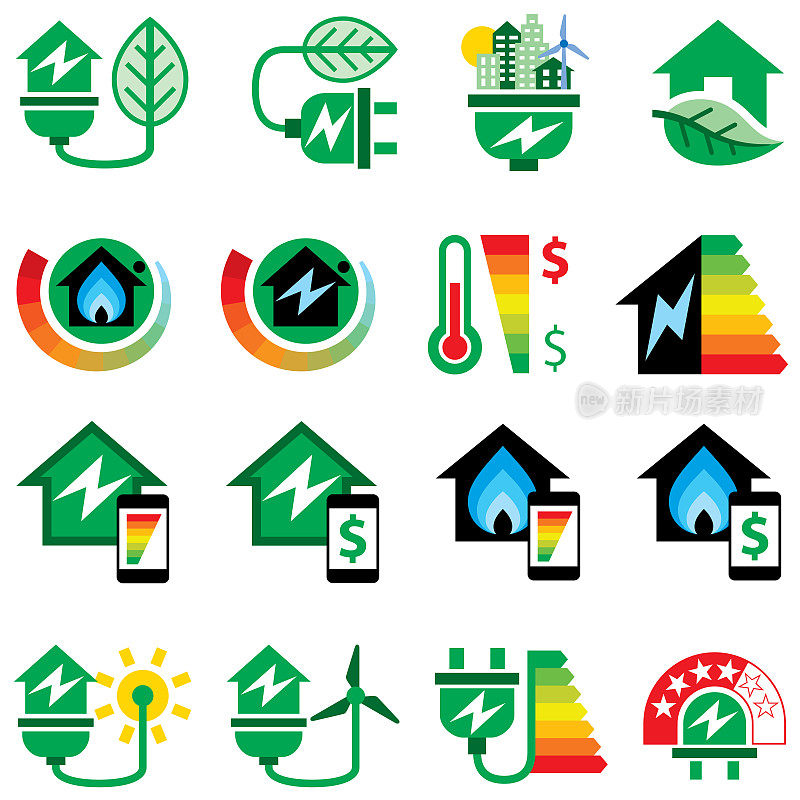 绿色能源和能源效率标志